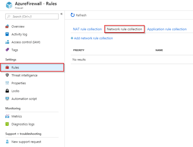 AzureFirewallRulesStart